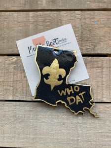 Who Dat New Orleans Saints Brooch