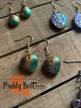 “Muddy-Gras” French Hook Earrings