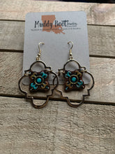 Fancy Mud Quatrefoil earrings