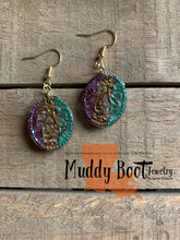 “Muddy-Gras” French Hook Earrings