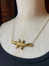 Golden Gator Necklace