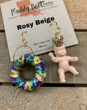 King Cake and Mud Baby Earrings