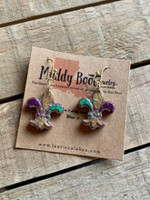 “Muddy-Gras” French Hook Earrings