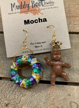 King Cake and Mud Baby Earrings