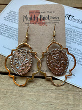 Fancy Mud Quatrefoil earrings